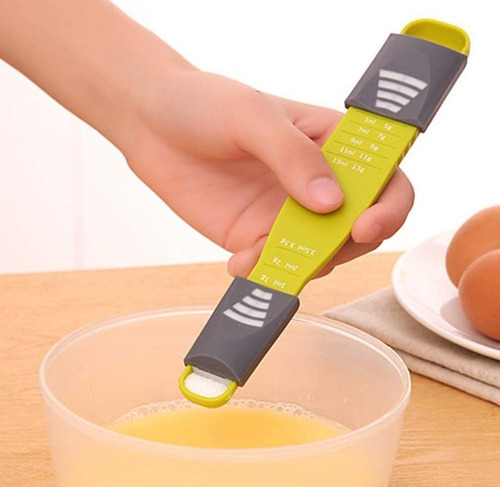 Cuchara Medida Ajustable 9 Medidas Ml Y Gramos Cocina Gramer