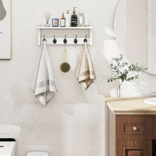 Estante De Pared Homode Con Ganchos, Colgador De Abrigos De