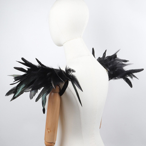 Aa Charretera De Hombro, Chal De Plumas Unisex Para