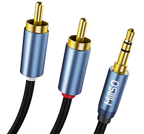 Cable Auxiliar De 3,5 Mm A Rca, Milso (16 Pies) Rca A 3,5 Mm