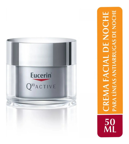 Eucerin Q10 Active Crema Facial Antiarrugas De Noche Piel Se Sensible