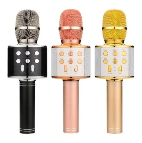 Microfono Karaoke Inalambrico Bluetooth Colores