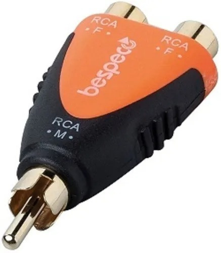 Adaptador 2 X Rca Hembra A Rca Macho Bespeco Slad355