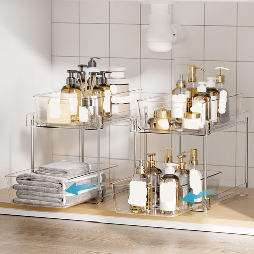 Organizador De Baño Deslizante De 2 Unidades.