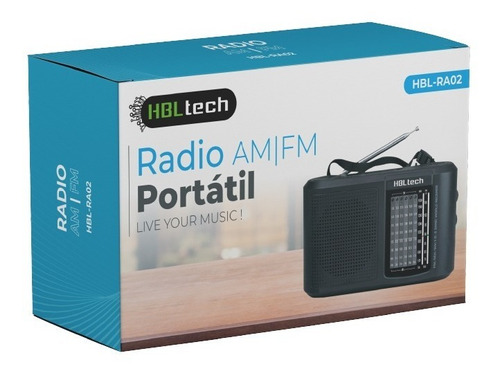 Radio Portatil Am/fm Hbl-ra02