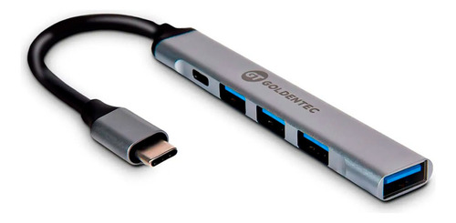 Hub Adaptador Goldentec Usb-c 5 Em 1 Usb-c Usb 3.0 Usb 2.0