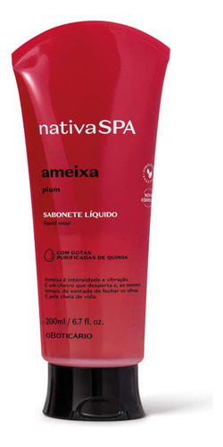 Sabonete Líquido Corporal Nativa Spa Ameixa 200ml