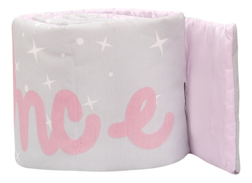 Set Edredón Cuna Little Princess Niña Poliéster Chiqui Mundo Set Con 6 Piezas Rosa Little Princess