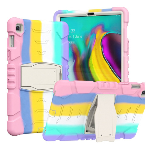Funda De Tableta Rosa Colorida Para Samsung Galaxy Tab S5e T