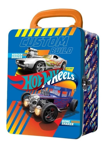 Valija Car Case Hot Wheels Metalica Para 18 Autitos - Hwcc2