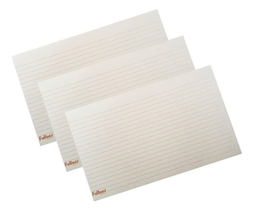 Set Tarjetas Kardex 25 Unidades