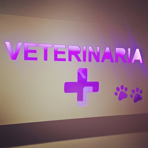 Cartel Luminoso Personalizad Veterinaria Petshop Led Control