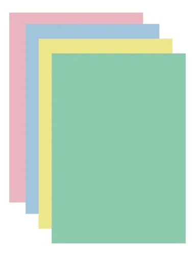 Imagen 1 de 1 de Papel 4 Colores Combinados A4 75gr X 200 Hojas Multicolor
