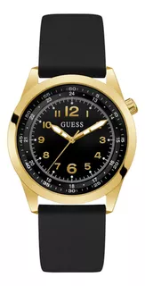 Reloj Guess Hombre Caballero Casual Max Color De La Correa Negro Color Del Bisel Negro Color Del Fondo Negro