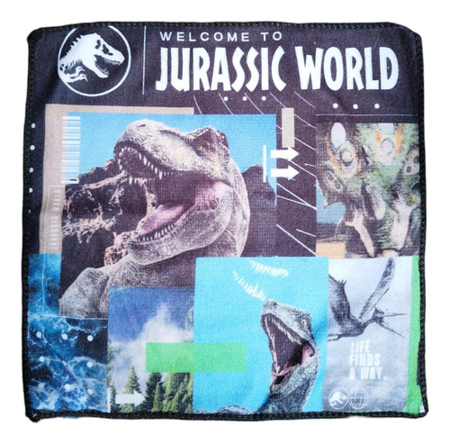 Toalla De Mano Social Jurassic World Microfibra 30x30