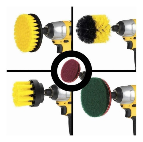 Juego De 10 Almohadillas Para Cepillo De Taladro Eléctrico