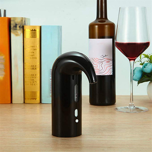 Bomba Dispensadora Eléctrica Para Verter Vino, Color Negro