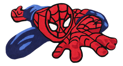 Alfombra Lana Spiderman Forma 2'3 X4' Hecha Mano 100% Para