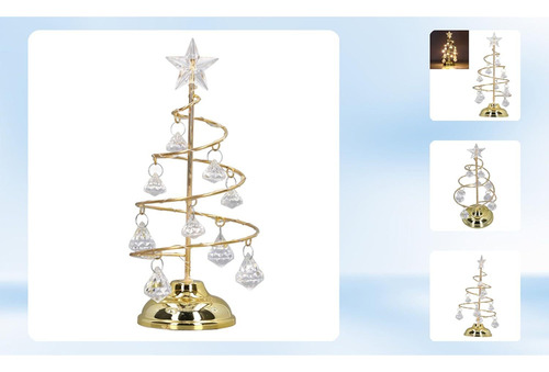 A Lanterna De Árvore De Natal Leve À Noite Led Crystal Light