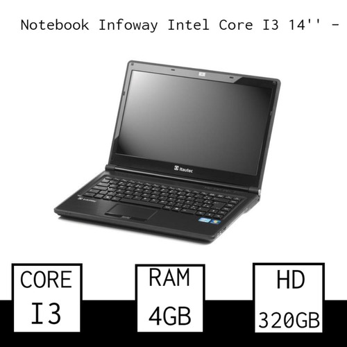 Notebook Core I3 4gb Hd 320gb + Frete