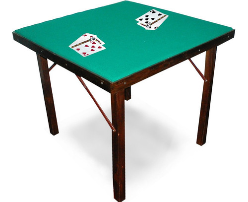 Mesa De Juego  (cartas-bridge)  Cuadrada Patas Madera