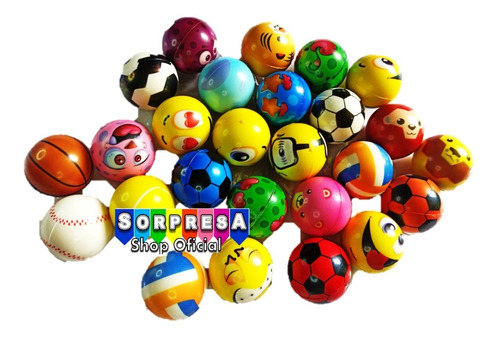 20 Pelotas Esponja Antiestres Para Fiesta Regalo Piñata Bolo