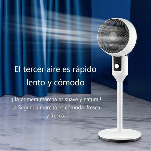 Ventilador De Circulación De Aire De Pie Oscilación Blanco