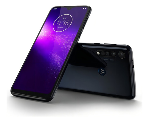 Motorola One Macro Dual SIM 64 GB space blue 4 GB RAM - Excelente (Recondicionado)