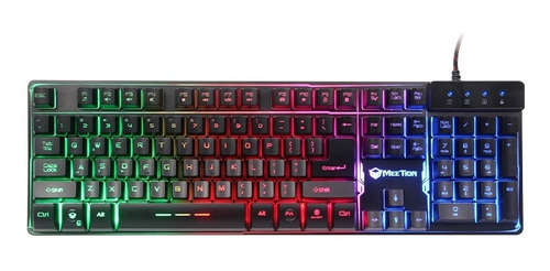 Teclado Gamer Meetion K9300 Español Membrana Retroluminado