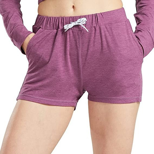 Short Deportivo Súper Suaves Con Bolsillos P Mujer Yoga Gym 