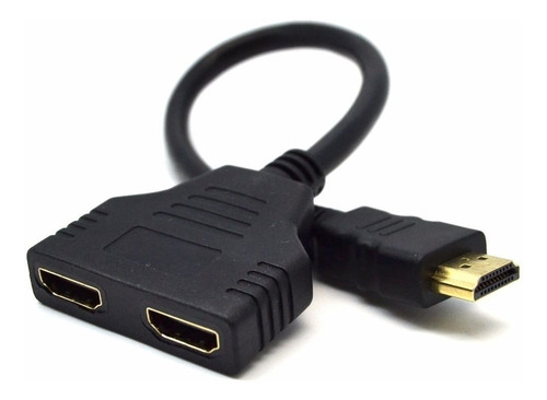 Cabo Hdmi Divisor Splitter Duplicador Y 1 Macho Para 2 Fêmea