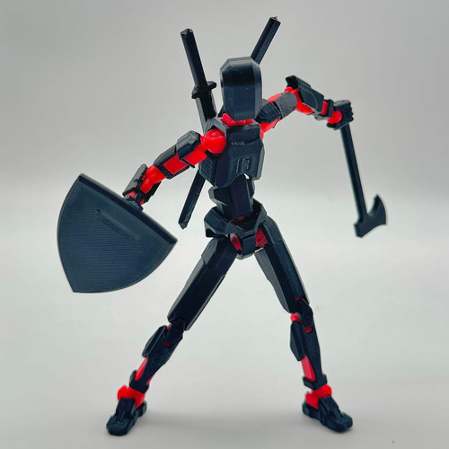 (ensamblaje Completado) Figura Impresa En 3d Dummy13 De 5,54