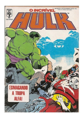 Hq O Incrível Hulk Nº 65 - Esmagando A Tropa Alpha!
