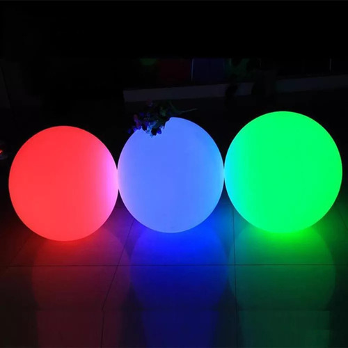 L Luz Led Recargable Con Esfera Luminosa Rgb Con Control