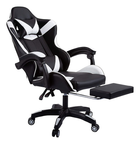 Silla Gamer Ergonomica Con Apoya Pies Reclinable Expansionuy