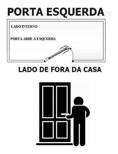 Imagem 3 de 3 de Porta Palheta De Alumínio Brilhante 2,10 X 0,80 Direita
