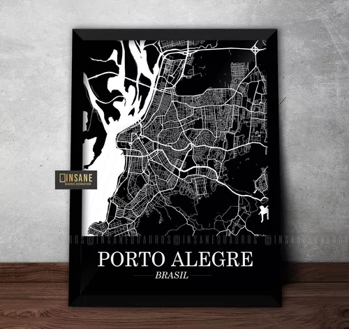 Posters & Quadros Mapas de Portugal em