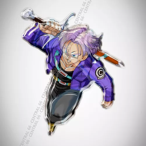 Adesivo Desenho Dragon Ball Gt Trunks Resinado