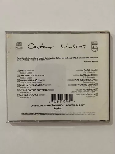 Caetano Veloso - 1969 [ Álbum Capa Branca ] Cd Original