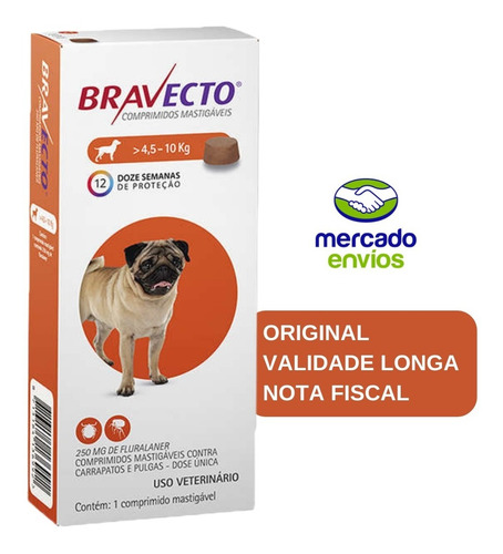 Imagem 1 de 2 de Bravecto De 4,5 A 10 Kg