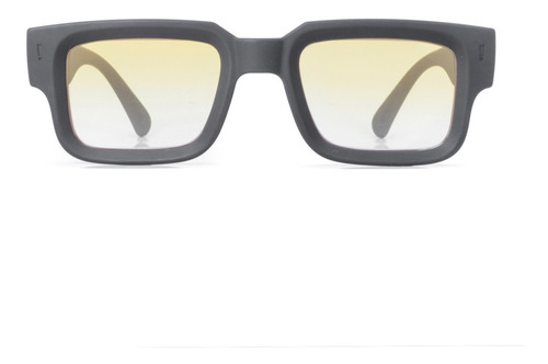 Imagen 1 de 8 de Gafas De Sol Infinit Exclamation Negro Mate Lente Naranja