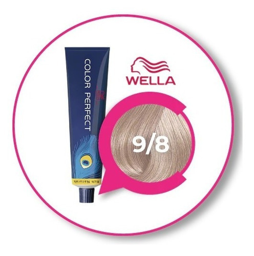 Wella Tintura Color Perfect Rich 60ml Oxidante 20% Tono 9/8