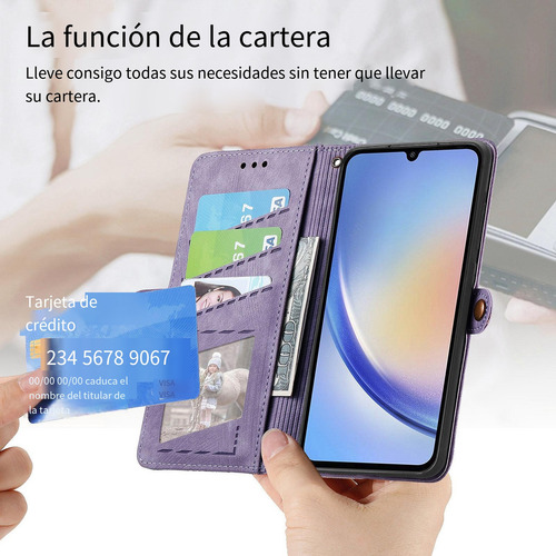 Funda Para Samsung Galaxy A05/a05s/a12 5g, Pulsera De Piel Con Cremallera, A Prueba De Golpes, Funda Protectora