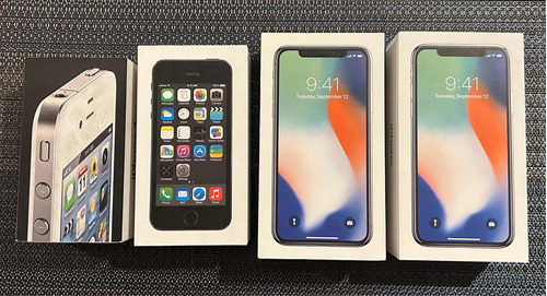 Lote De 4 Cajas iPhone 4, 5s, X