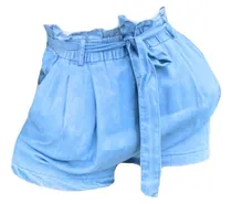 Comprar Short Dama Bermudas Mujer Mezclilla Shorts Cinturón Ligero
