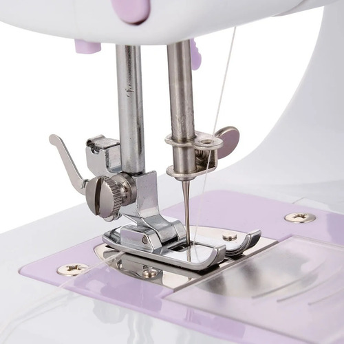 Maquina De Coser 12 Puntadas Costuras Electrica Pilas Cuota Color Blanco