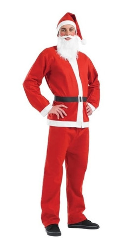 Imagen 3 de 6 de Disfraz Completo De Papá Noel Santa Claus Navidad Adulto