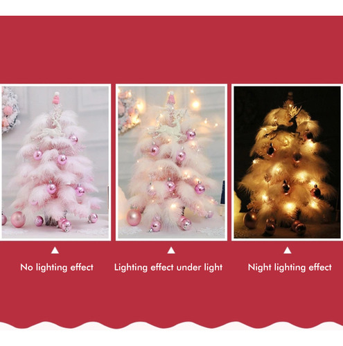 Mini Guirnalda De Luces Led Para Árbol De Navidad Con Plumas