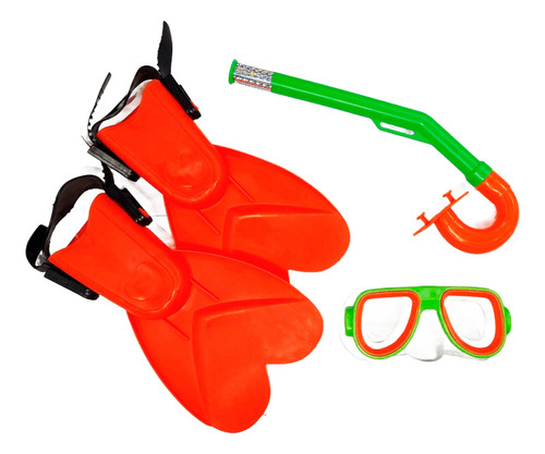 Set Buceo Pata De Rana Antiparra Snorkel 