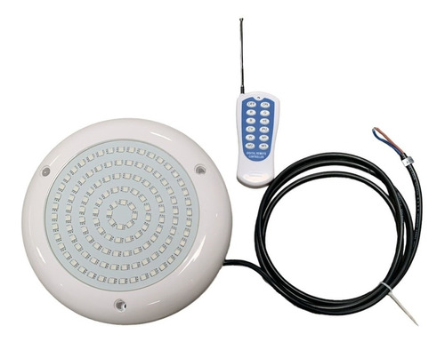 Foco Led Piscina Con Control Remoto 24w Color 12v Rgb Ip68